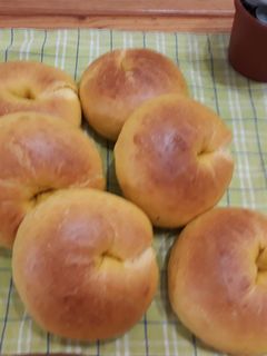 無糖南瓜蜂蜜貝果 的食譜成品照片