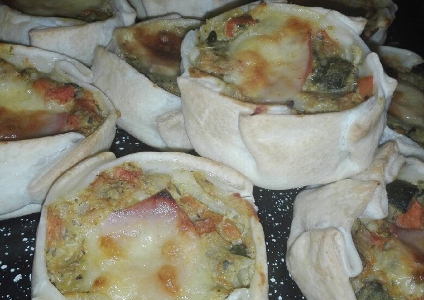 Canastitas de verdura y queso😜