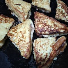 A picture of Chocolate filled french toast.