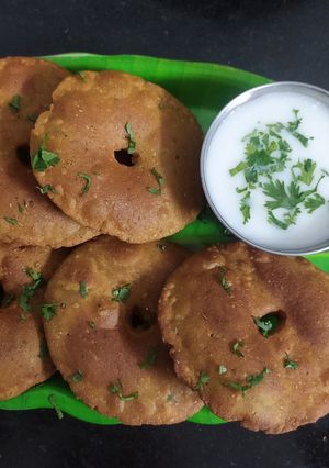 A picture of Bajara vada (pearl millet vada).