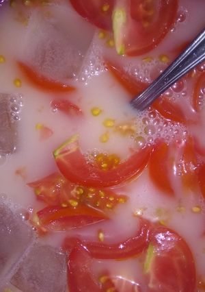 Foto resep Es tomat campur susu