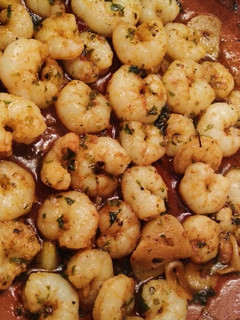 Una foto de Gambas al ajillo