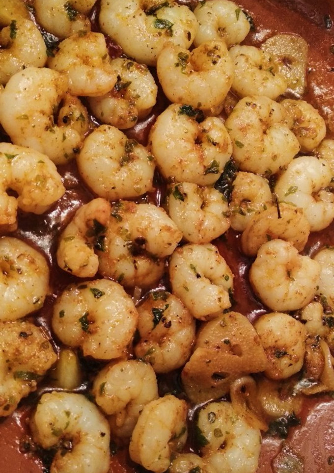 Una foto de Gambas al ajillo