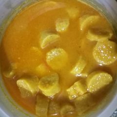 A picture of Besan gatta veg.