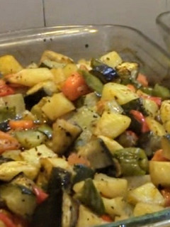 Una foto de Verduras asadas