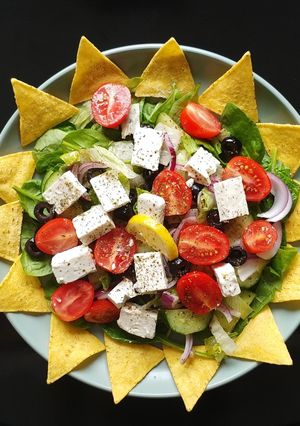 A picture of Greek salad 🤩.