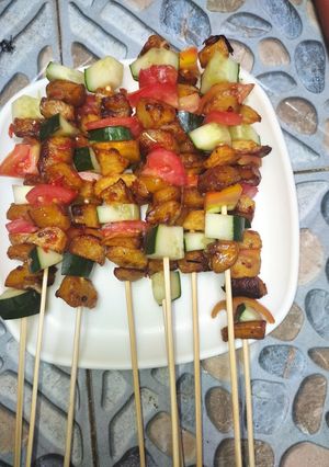Plantain kebab ainihin hoton girkin