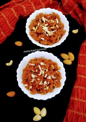 A picture of Gajar Ka Halwa.
