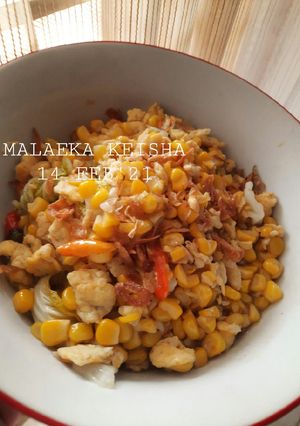 Foto resep Tumis Jagung Sawi Putih Enak