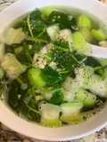 Vietnamese Loofah and Malabar Spinach Soup