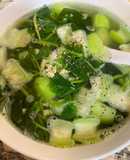 Canh mướp mồng tơi