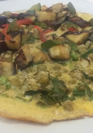 Una foto de Omelette con verduras