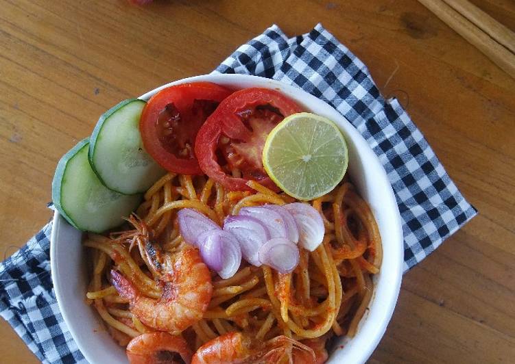 makanan Mie Aceh Spaghetti Jadi, Sempurna