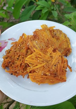 Hình của món Bánh khoai lang giòn.