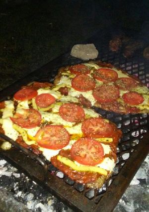 Una foto de Matambre de cerdo a la pizza