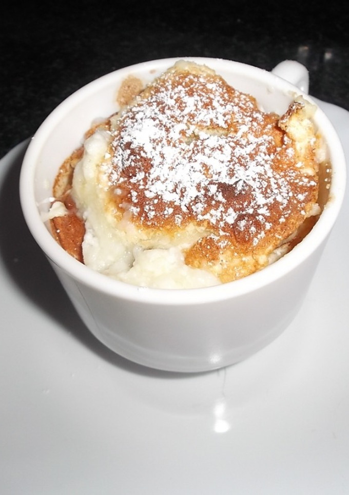 Una foto de Soufflé de piña