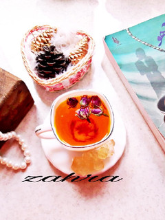 عکسی از دستور دمنوش زعفران و گل محمدی