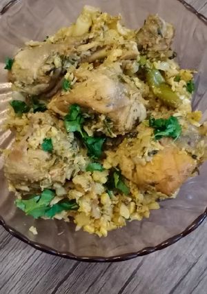 A picture of Gobhi chicken ❤❤.