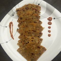 A picture of Sattu paratha.