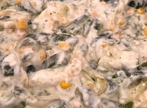 Una foto de Rajas con crema
