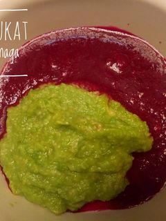 Foto resep Pure Alpukat Mix Buah Naga 7m