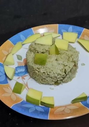 A picture of Chatpata Mango Biryani.