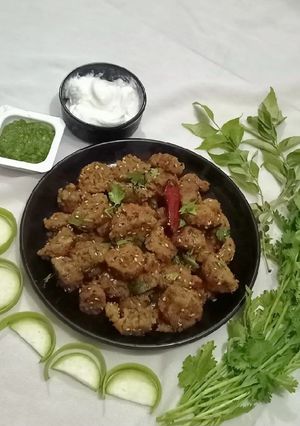 A picture of Gujarati Snack Dudhi kothmir na Muthiya (swap methi to coriander).