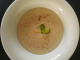 Crema de coliflor y nuez moscada