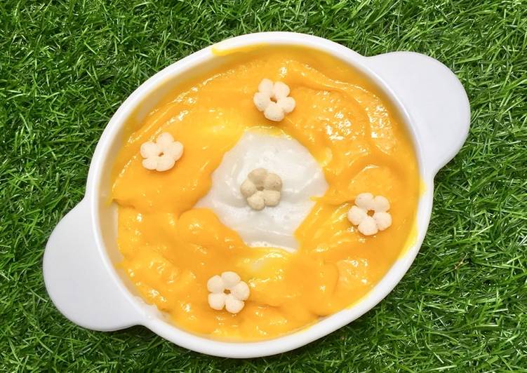 Snack MPASI Bubur sumsum saus mangga