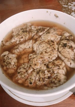 Hình của món Óc heo chưng.