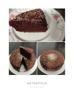 கோதுமை சாக்லேட் கேக் (wheat chocolate cake) செய்முறை முக்கிய புகைப்படம்