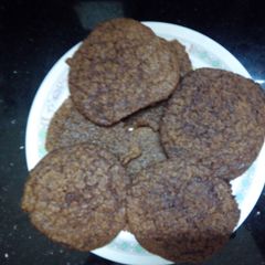 A picture of Oats Choco Almond butter chewy/crunchy cookies.