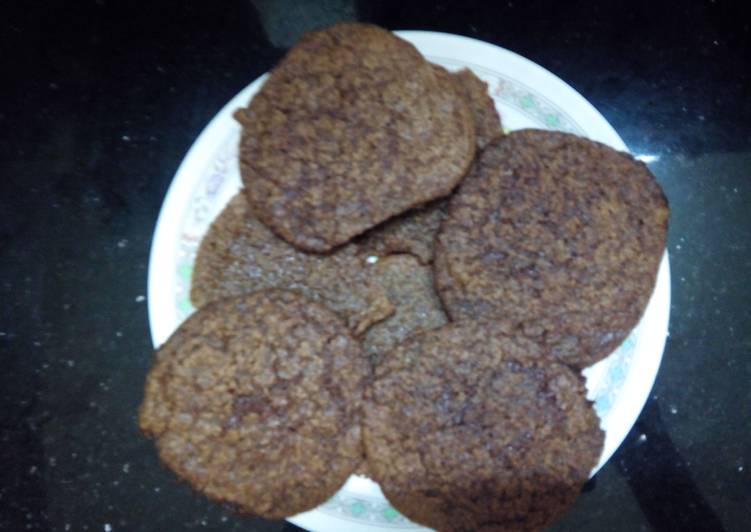 Recipe of Homemade Oats Choco Almond butter chewy/crunchy cookies