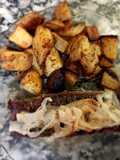 Vacío al vino con Papas y Batatas al Horno