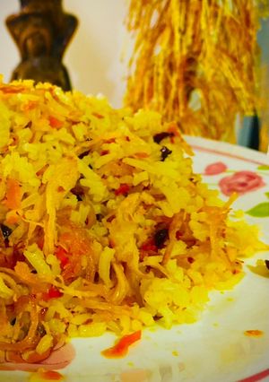 عکسی از دستور شیرین پلو شیرازی