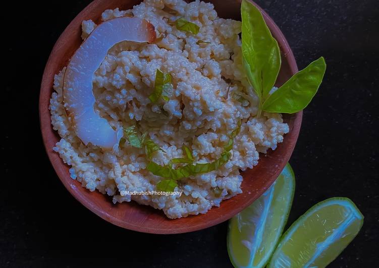 Steps to Prepare Super Quick Homemade Coconut Millet