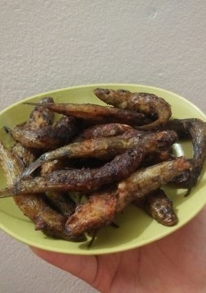 Hình của món Cá bống chiên giòn.