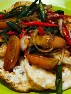 Foto resep Telor ceplok cabe ijo