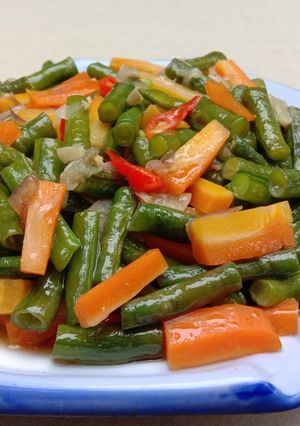Foto resep Oseng kacang panjang wortel
