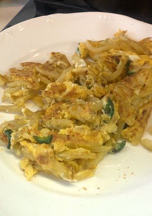 Una foto de Huevos Rotos Lucio con el toque Sonorense