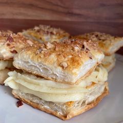 A picture of Puff Pastry Cream-Filled Squares.