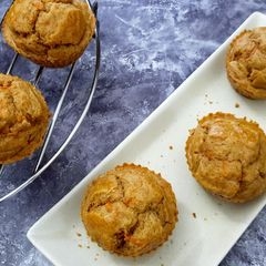 A picture of Cinnamon Carrot Muffins.