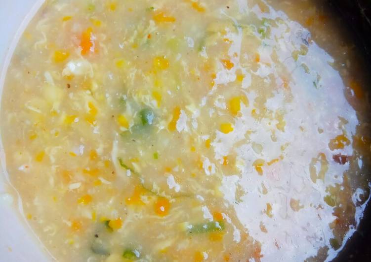 Bagaimana Menyiapkan Cream soup Ayam sosis Anti Gagal
