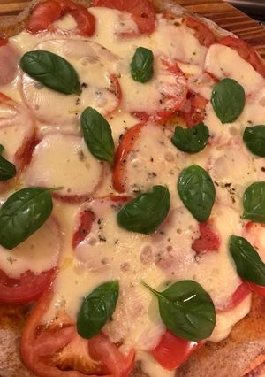 Una foto de Pizza Margarita de harina integral