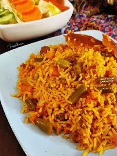 عکسی از دستور لوبیا پلو