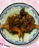 Chim cút rim mắm tỏi ớt