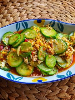Foto resep Tumis Timun Telur