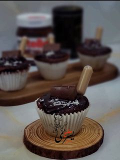 صورة لوصفة كاب كيك بصوص الشوكلاتة