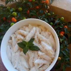 بيني بالكريمة (penne with cream)-レシピのメイン写真