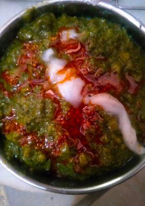 सरसों का साग (sarson ka saag recipe in Hindi) रेसिपी मुख्य फोटो